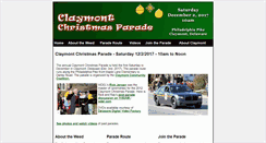 Desktop Screenshot of claymontchristmasparade.com