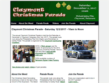 Tablet Screenshot of claymontchristmasparade.com